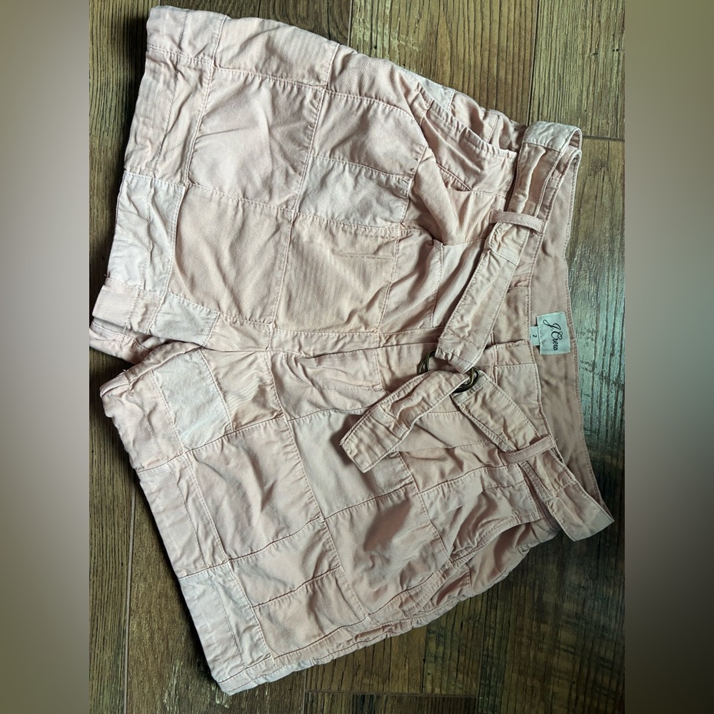 J. Crew Blush Pink Cotton Tie-Waist Shorts